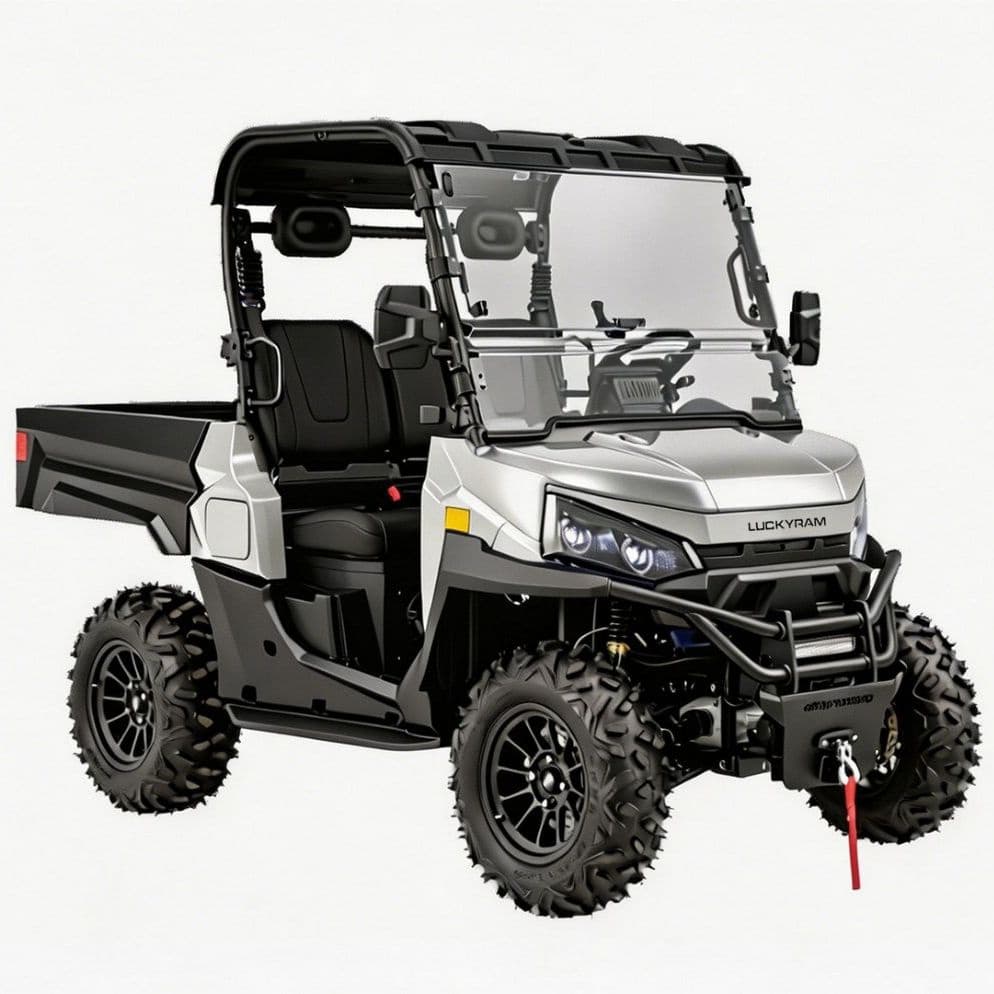 10 kW-os váltóáramú motor 4WD elektromos UTV 1000 kg vontatás a vadásztanyához