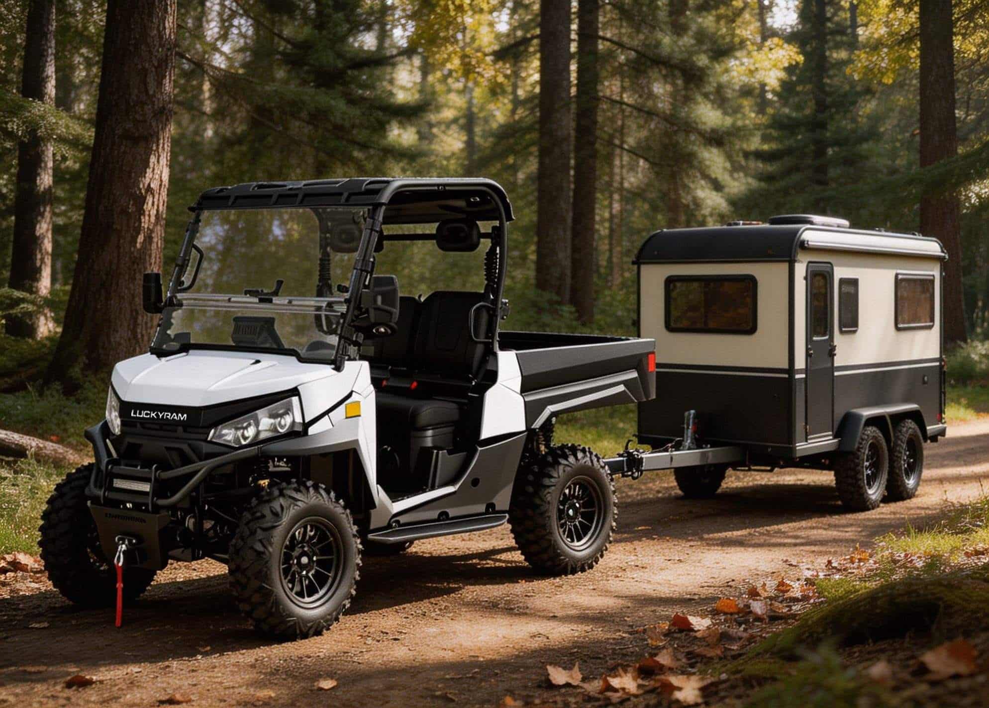 4WD Off Road elektromos UTV 73.6V PKE kulcsnélküli 20KW csúcsteljesítmény 670kg