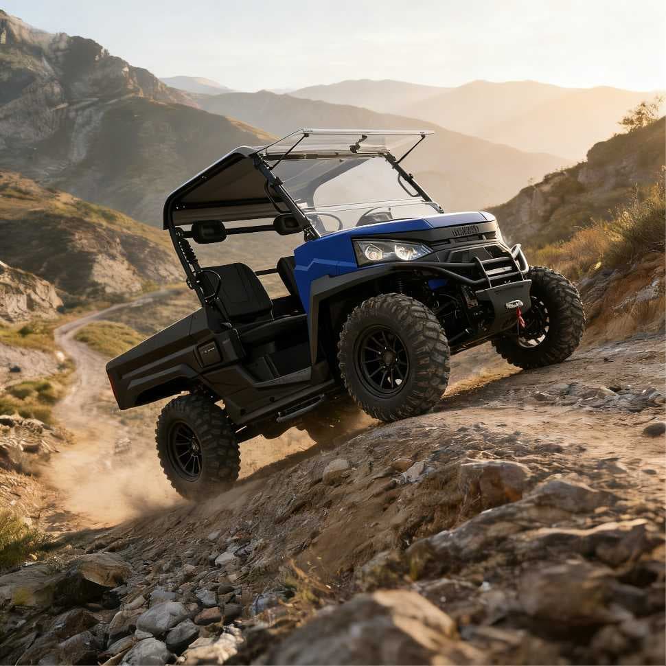 73,6 V 150 Ah 4WD elektromos UTV PKE kulcs nélküli EPS mezőgazdasági vadászathoz