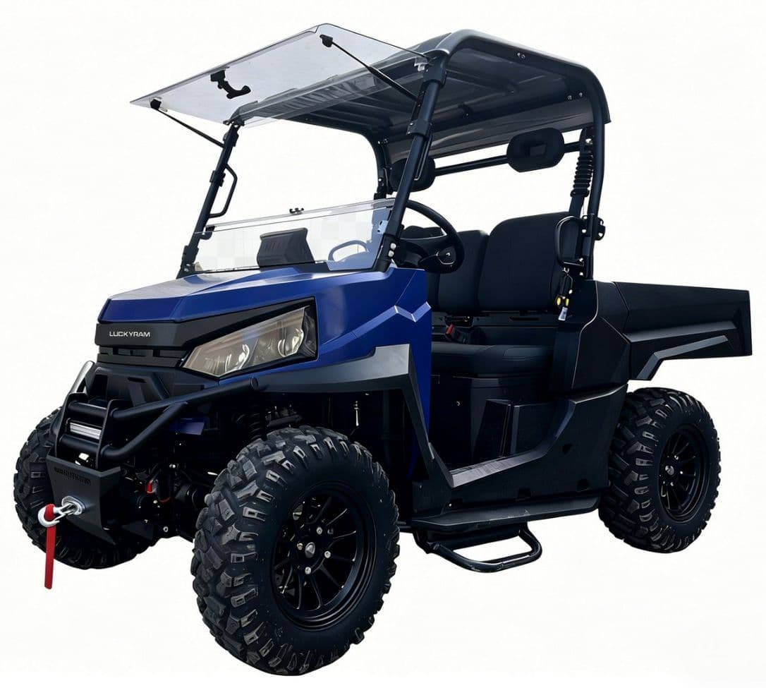 73,6 V-os elektromos UTV 10 kW-os váltakozó áramú motor 80-100 km-es hatótáv az ingatlan karbantartásához
