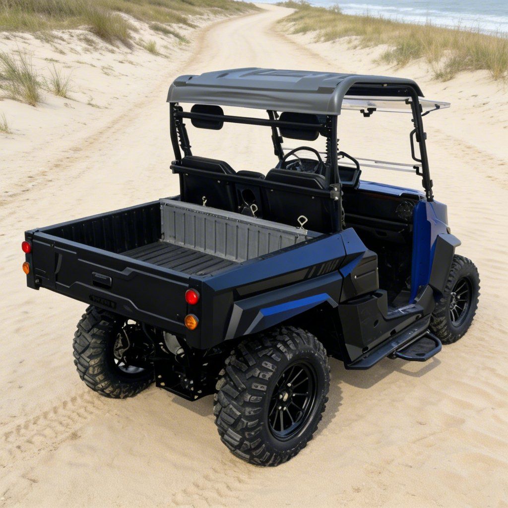 Elektromos UTV 4WD munkahelyi 14 hüvelykes gumiabroncsokhoz 73,6 V 20 KW csúcsteljesítmény