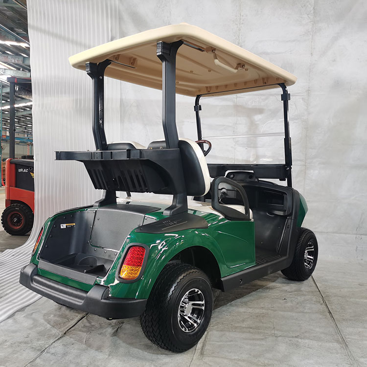 Többszínű 2 üléses elektromos golfkocsi, lítium akkumulátorral